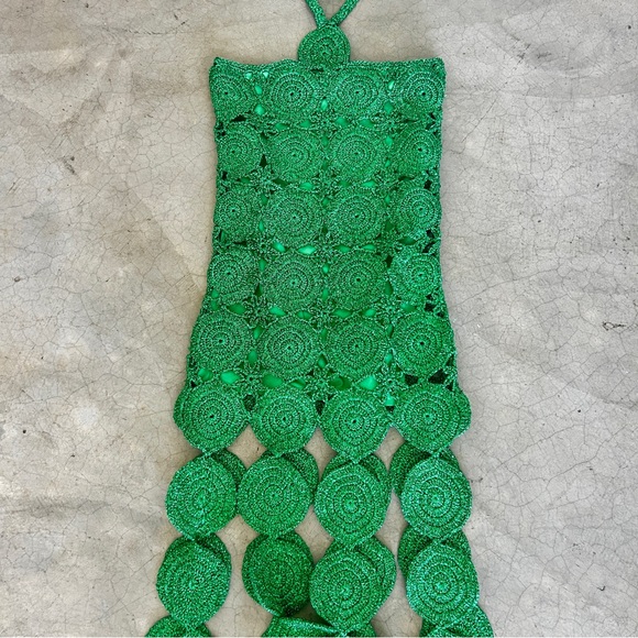 simon miller beep beep dress green SIMONMILLER Beep Beep Mini Skirt in Grass Green main image 1